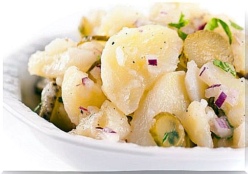 Salad is a classic of potato recipes.