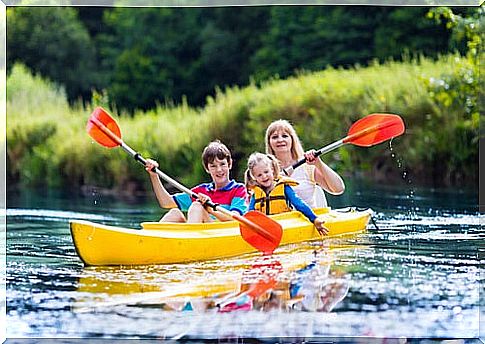 Canoeing for children