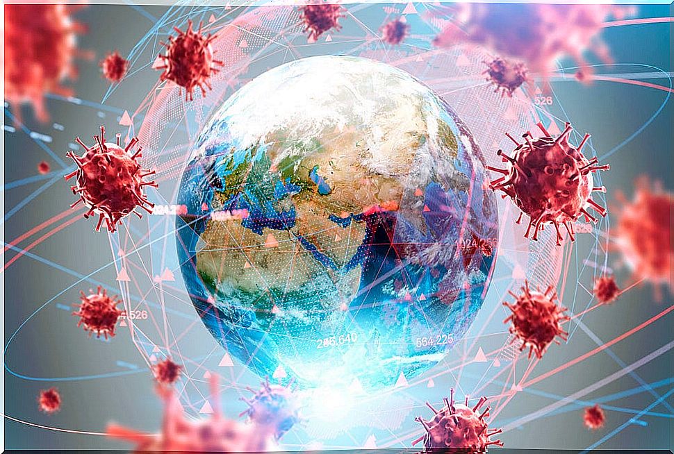 Coronavirus infection worldwide.