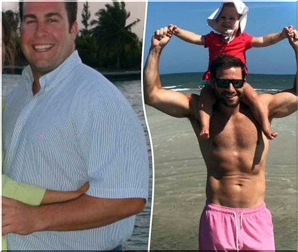 He lost 30 kilos when he found out he would be a father